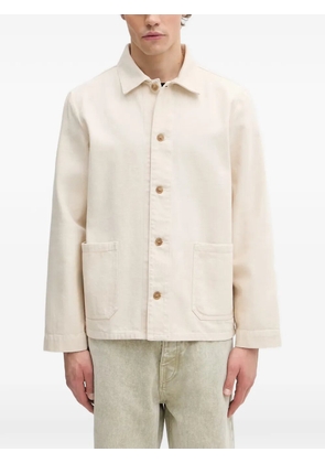 A.P.C. Kerlouan button-up patch-pocket jacket - Neutrals