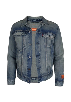Heron Preston faded denim jacket - Blue