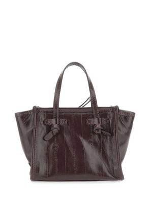 MARCELLA CLUB small Miss Marcella leather tote bag - Brown