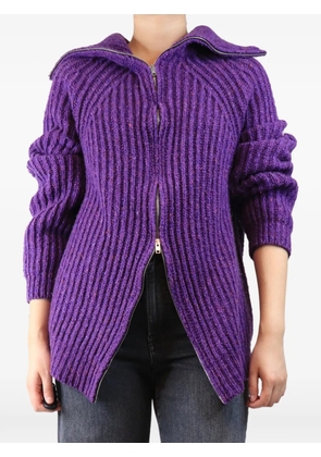 Marni Pre-Owned chunky ribbed-knit cardigan - Purple