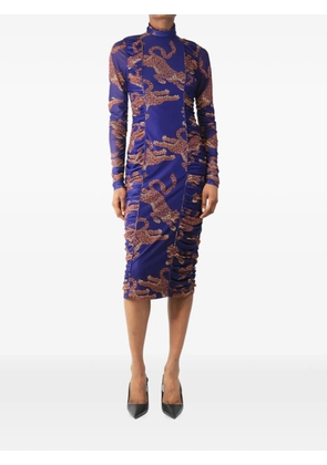 FARM Rio ruched midi dress - Blue