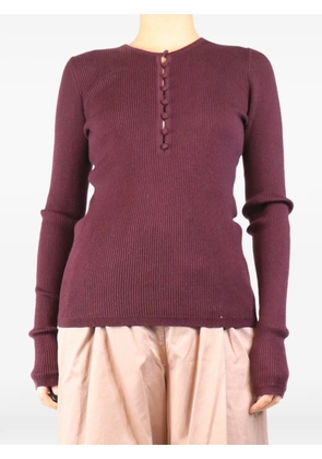 Gabriela Hearst ribbed-knit sweater - Purple
