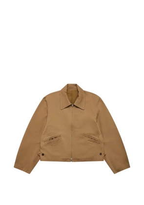 SALON C. LUNDMAN Sculptural zip-up jacket - Brown