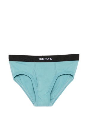 TOM FORD logo-waistband briefs - Blue