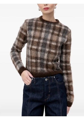 Nanushka checked sweater - Brown