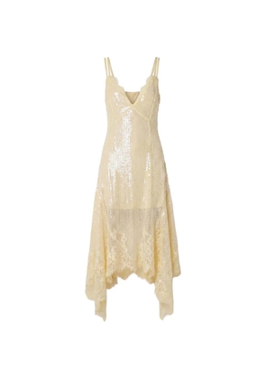 Monse sequin-embellished midi dress - Yellow
