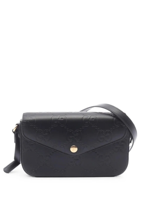 Gucci Pre-Owned 2010s GG super mini shoulder bag - Black