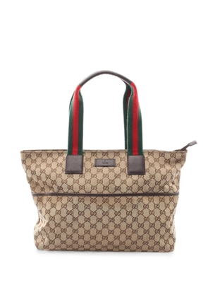 Gucci Pre-Owned 2000s GG Monogram Web shoulder bag - Neutrals