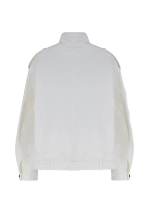 TONYWACK belted epaulette jacket - White
