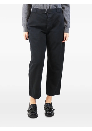 The Row Pre-Owned belted straight-leg trousers - Black