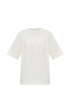 AllSaints Insignia Etta logo-appliqué T-shirt - White
