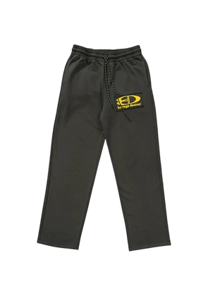 Bottega Desires logo-patch drawstring track pants - Grey