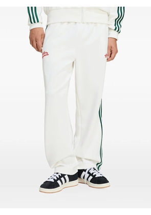 adidas Firebird side-stripe track pants - White