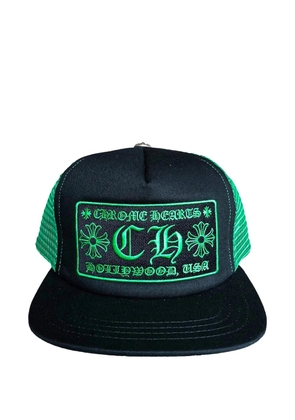 Chrome Hearts logo-patch mesh-panel trucker hat - Black