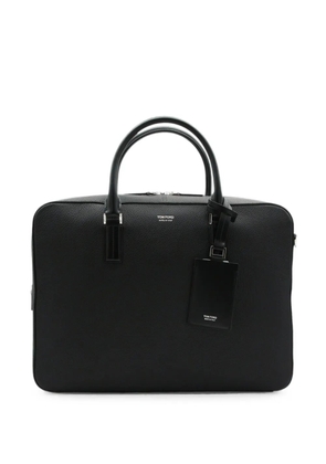 TOM FORD grained leather tote bag - Black