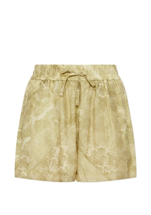 AllSaints Isla paisley-print shorts - Green