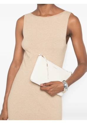 Coccinelle mini C-Easy grained clutch bag - Neutrals