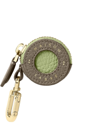 MAISON de SABRÉ logo-embossed AirTag keyring - Grey