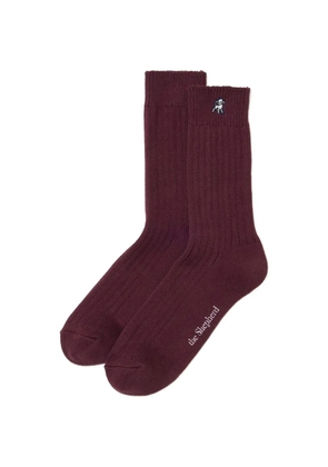 Undercover ribbed-knit socks - Red