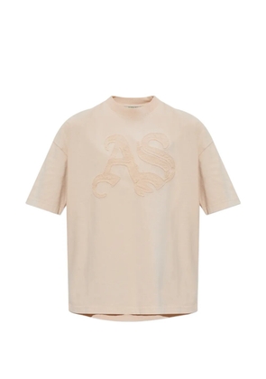 AllSaints Etta logo-patch T-shirt - Neutrals