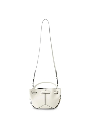 Karl Lagerfeld K/Pierced mini bucket bag - White