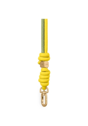 MAISON de SABRÉ Twist Handle leather bag strap - Yellow