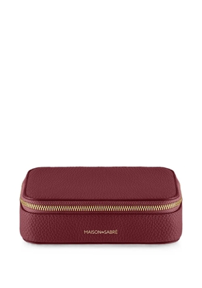MAISON de SABRÉ logo-detail jewellery case - Red