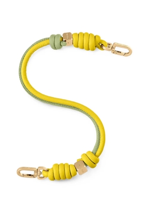MAISON de SABRÉ Twist Handle leather bag strap - Yellow