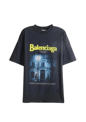 Balenciaga graphic-print washed T-shirt - Black
