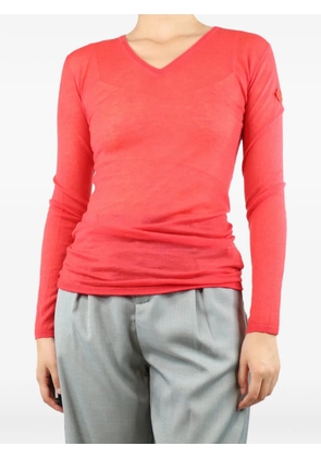 Moncler Vintage V-neck cashmere sweater - Red