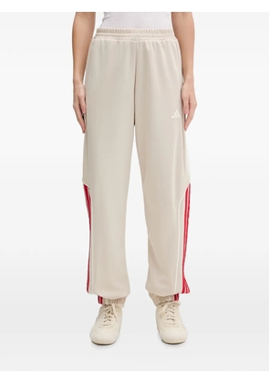 adidas side-stripe zip-up tracksuit - Neutrals