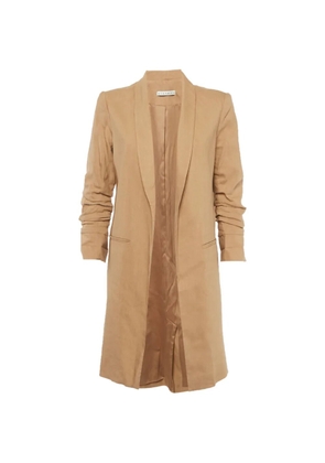 alice + olivia Muriel open-front coat - Brown