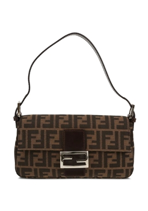 Fendi Pre-Owned 2000s Baguette logo-canvas handbag - Brown