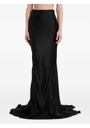B1ARCHIVE lace-up floor-length skirt - Black