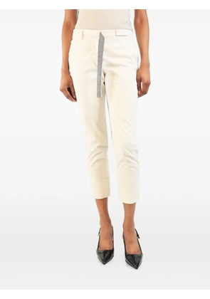 Brunello Cucinelli Vintage belt-loops slim-leg trousers - Neutrals