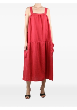 Suzie Kondi pocket sleeveless midi dress - Red