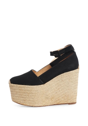 Christian Louboutin Pre-Owned Dehia heeled espadrilles - Black