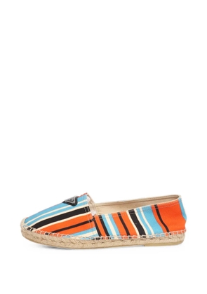 Prada Pre-Owned striped espadrilles - Orange