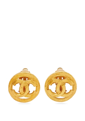 CHANEL Pre-Owned CC round earrings - Gold