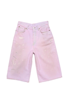 Acne Studios pink denim shorts