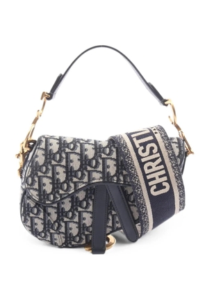Christian Dior Pre-Owned 2010s Saddle Oblique mini shoulder bag - Blue