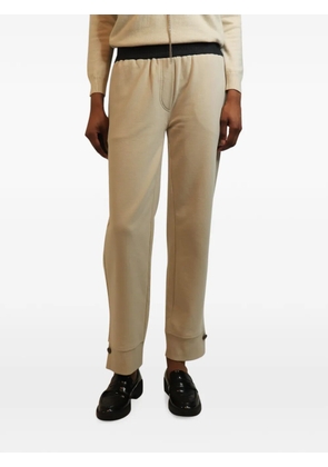 Brunello Cucinelli Vintage button-cuff track pants - Neutrals