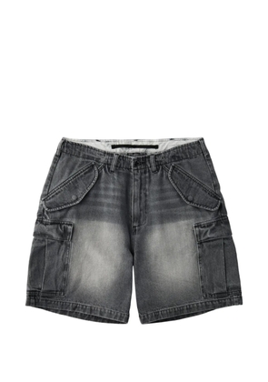 UNIVERSAL OVERALL faded-effect cargo shorts - Grey