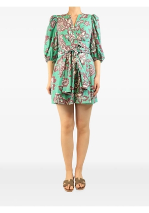 Claudie Pierlot floral-print mini dress - Green