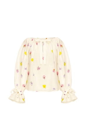 Sleeper Cha-Cha floral-print blouse - Neutrals