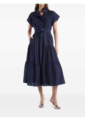 Christy Lynn Jonah ruffled tiered midi dress - Blue