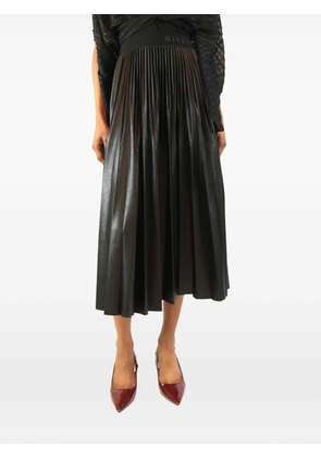 Givenchy Pre-Owned pleated midi skirt - Black