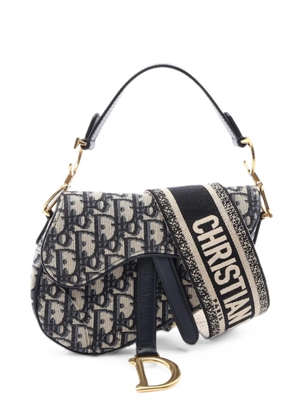 Christian Dior Pre-Owned 2010s Saddle Oblique two-way mini bag - Neutrals