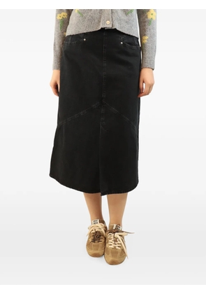 Isabel Marant Vintage faded denim midi skirt - Black