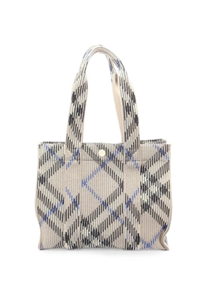 Burberry Pre-Owned 2010s checked tote bag - Grey
